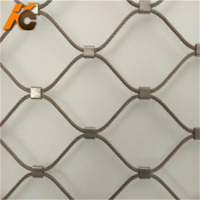 Factory!!!!! KangChen Stainless Steel Cable Mesh Safety Net for Pedestrian Suspension Bridge Railing