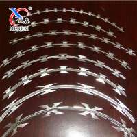 Hot-Dipped Galvanized Razor Barbed Wire/Barbed Wire Price Per Roll/Barbed Wire For Fence